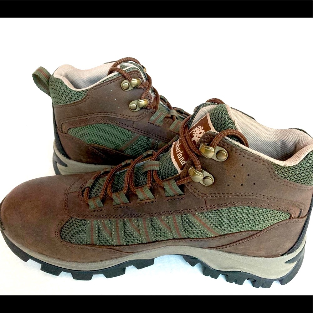 Timberland hiking boots lightweight boots brown faux leather upper new boots - Picture 8 of 11